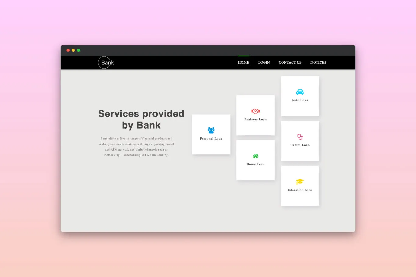 Thumbnail of Online bank.